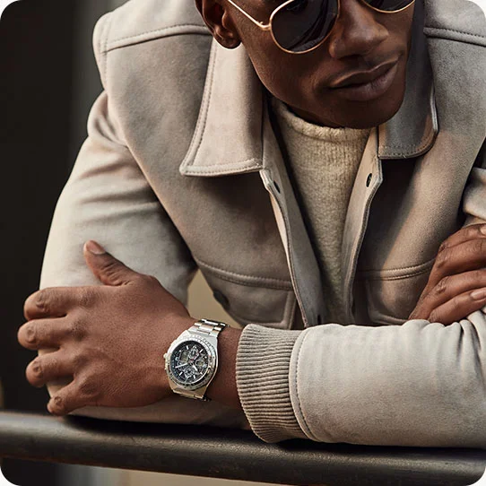 Man wearing Citizen Promaster Skyhawk A-T watch