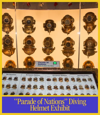 “Parade of Nations” Diving Helmet Exhibit