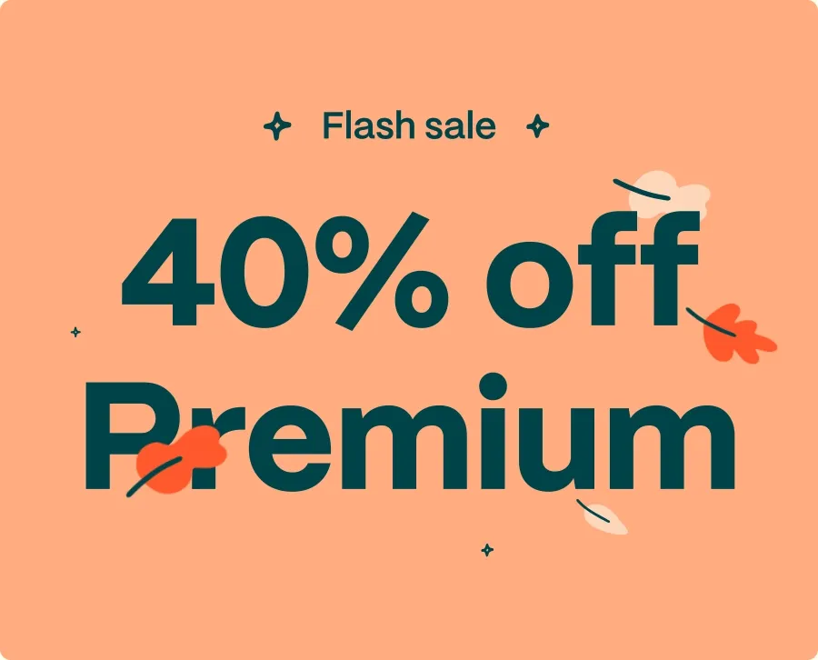 40% off Premium