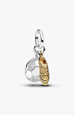 Soccer Shoe Double Dangle Charm