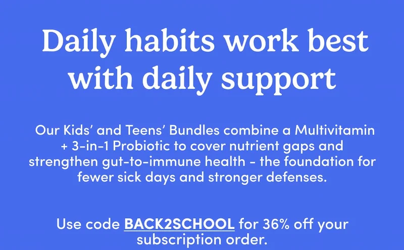 Daily habits work best with daily support.
