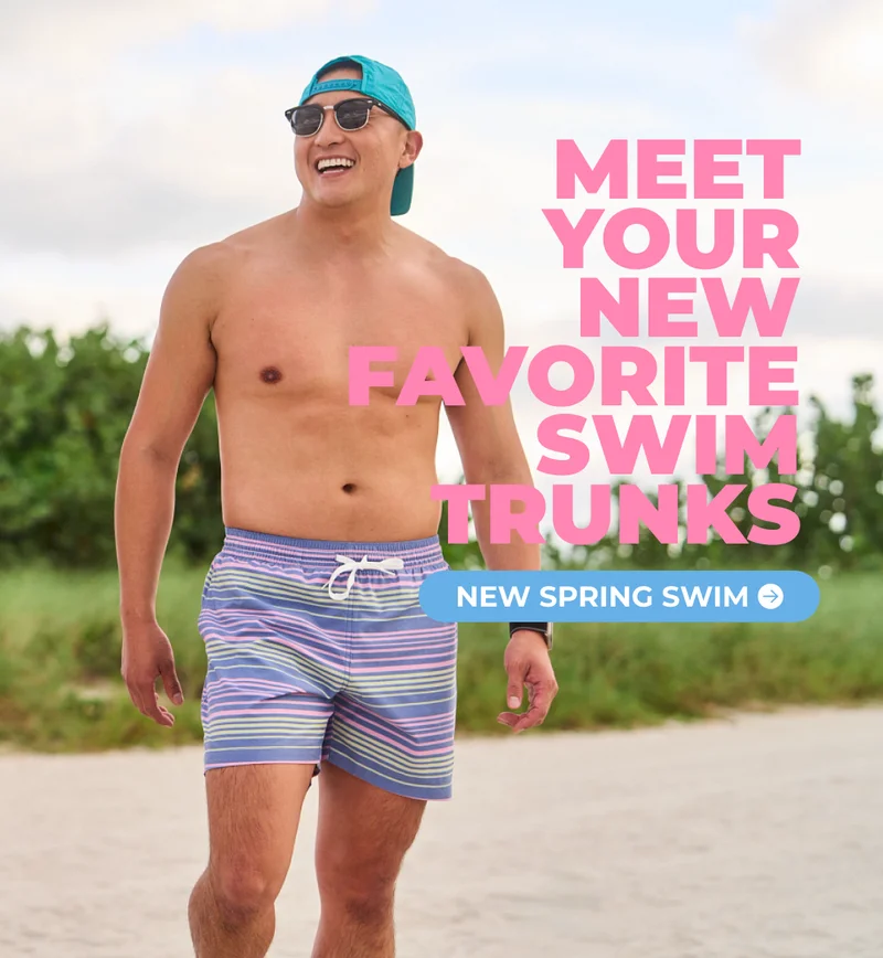 MEET YOUR NEW FAVORITE SWIM TRUNK