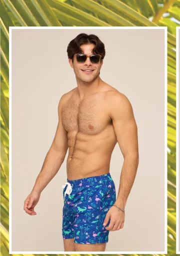 Lined Classic Swim Trunk: The Swamp & Circumstances 5.5"