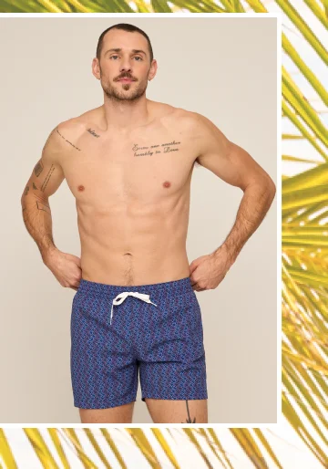 Lined Classic Swim Trunk: The Lone Stars 5.5"