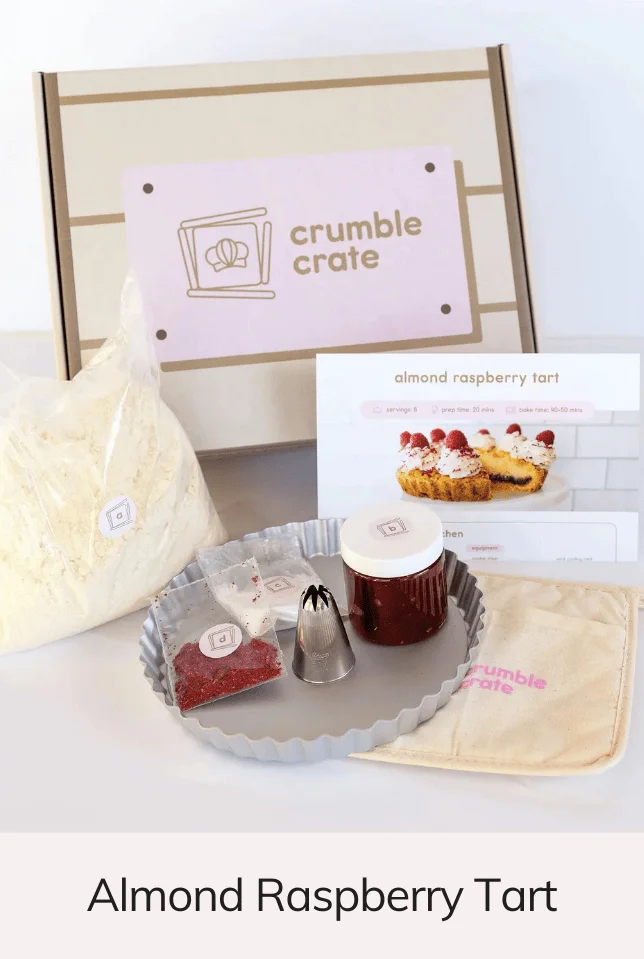 Almond Raspberry Tart - DIY Baking Kit, Ideal Baking Gift by CrumbleCrate