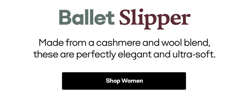 Ballet Slipper Made from a cashmere and wool blend, these are perfectly elegant and ultra-soft. Shop Women