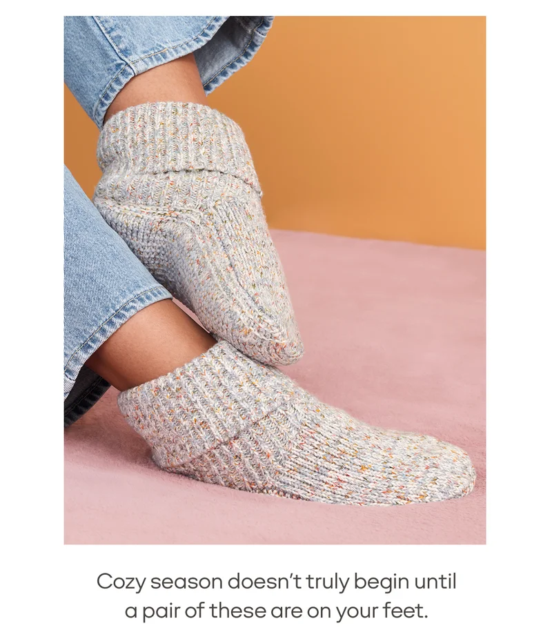 Cozy season doesn't truly begin until a pair of these are on your feet.