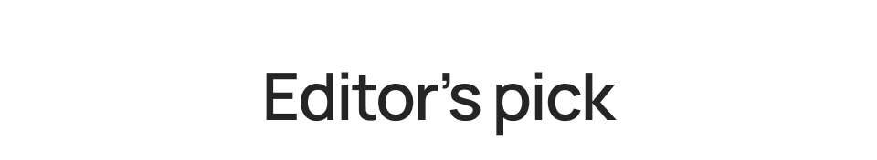 Editor's pick