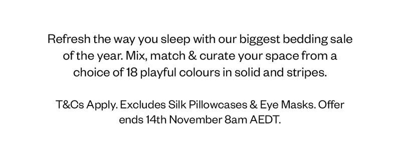 Refresh the way you sleep with our biggest bedding sale of the year.