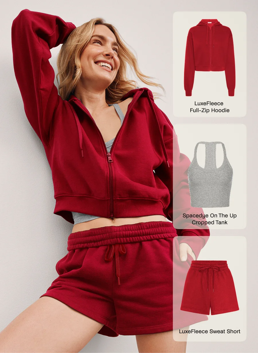 LuxeFleece Zip-Up Sweatshirt