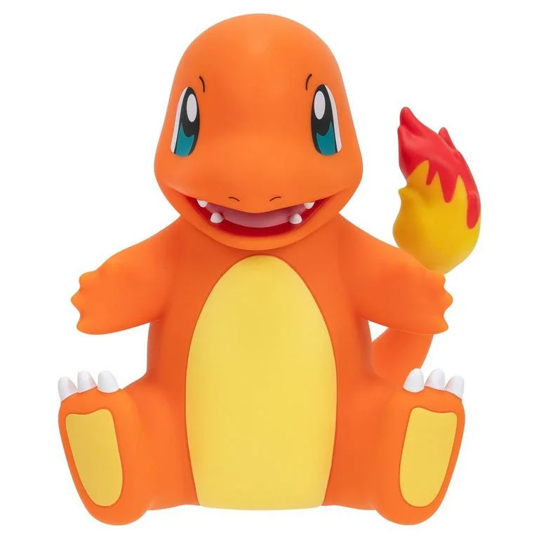 Jazwares Pokeman Charmander 8-in Deluxe Vinyl Figure