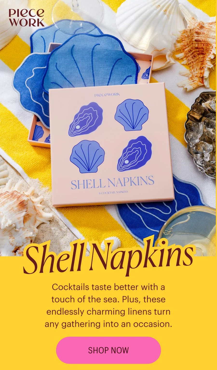 Piecework: Shell Napkins
