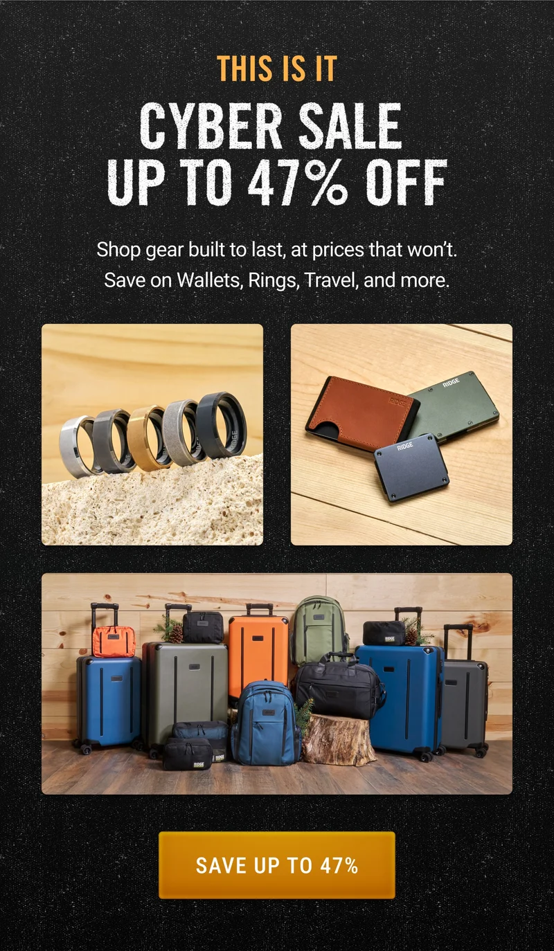 Cyber Sale: Up to 47% OFF