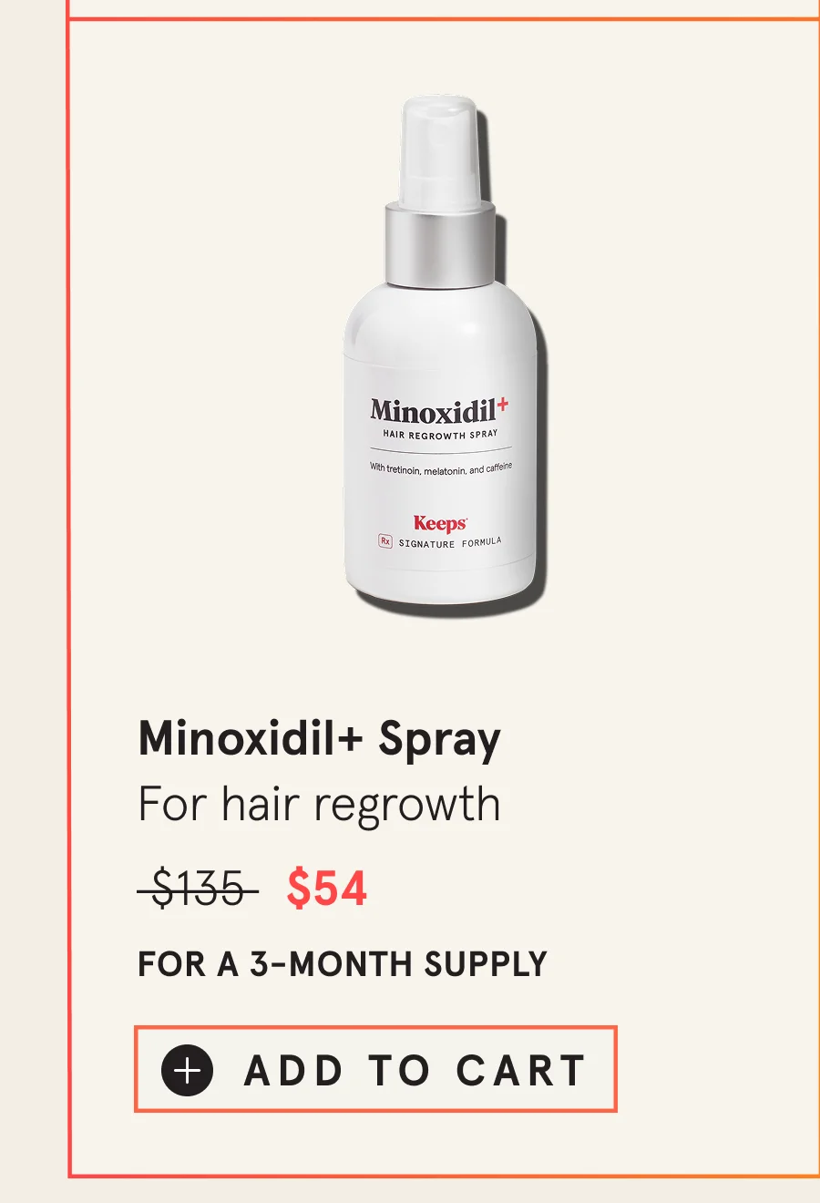Minoxidil+ Spray
