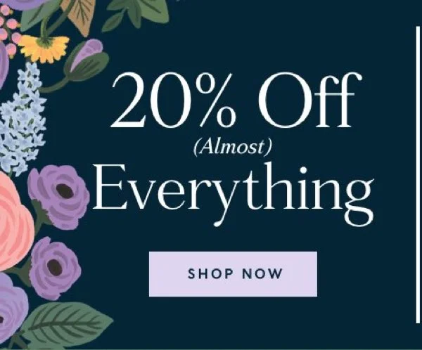 20% Off Full Price Items