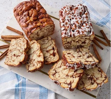 Sweet Paradise (2) 20oz Cinnamon Swirl Bread Loaves