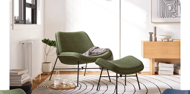 Vesper Fabric Lounge Chair