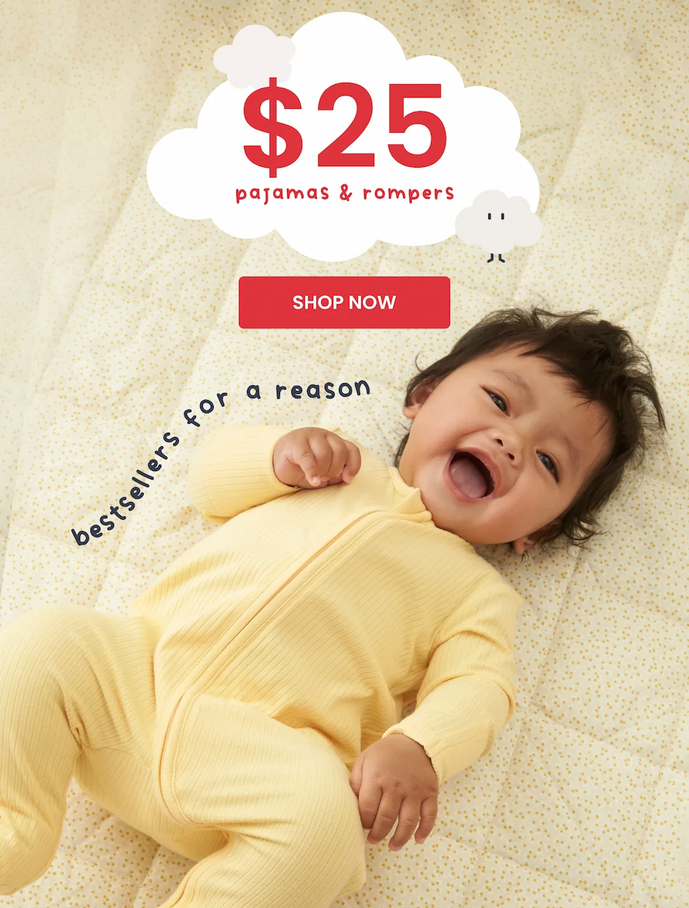 $25 pajamas & rompers