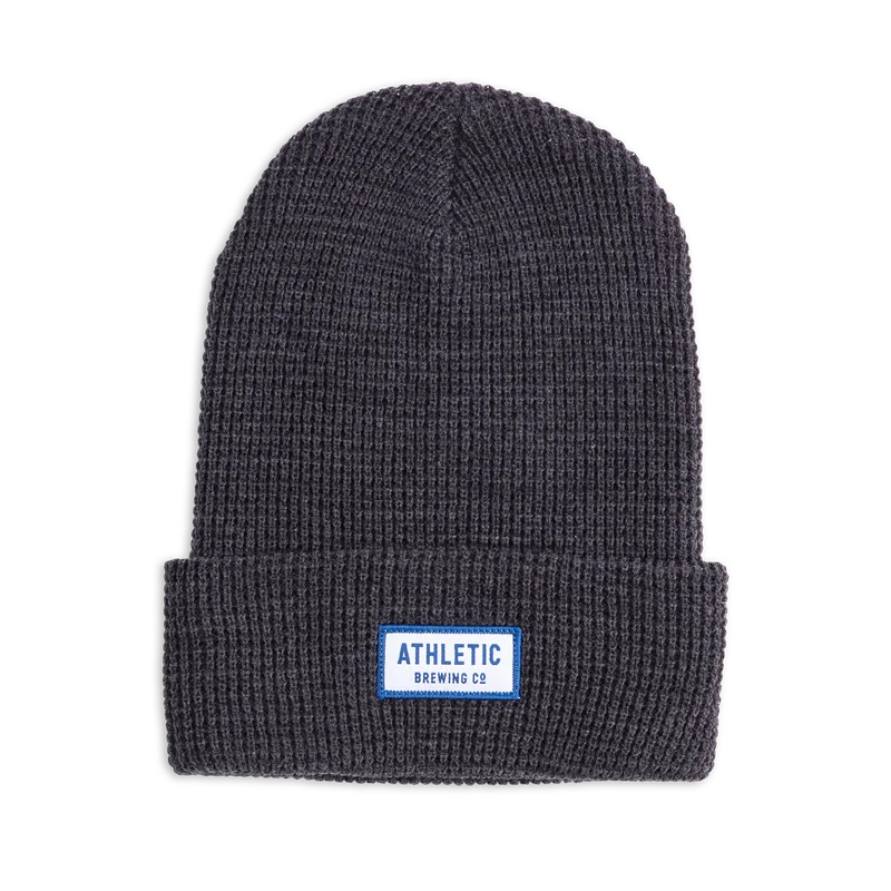 Image of Athletic Brewing Co Waffle Beanie - Grey