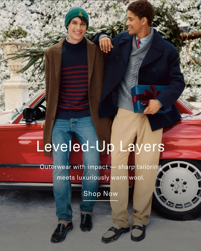 Leveled-up layers                                            Outerwear with impact - sharp tailoring meets luxuriously warm wool.                                            Shop now