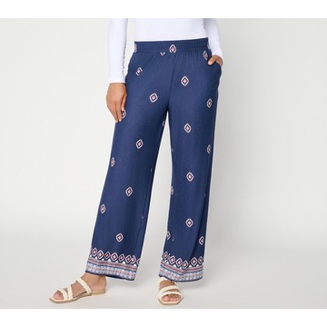 Belle Boho by Kim Gravel Regular Free Spirit Border Ankle Pant
