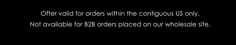 Offer valid for orders within the contiguous US only.