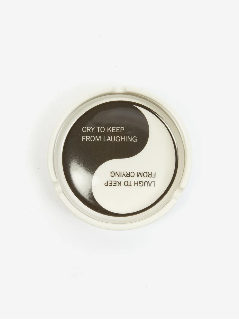 Image of Goodhood Worldwide x Ed Davis Yin-Yang Ashtray - White
