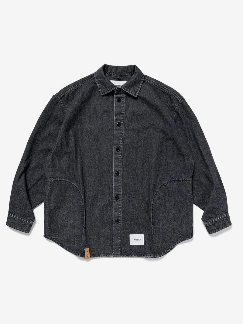 Image of WTAPS 20 Long Sleeve Denim Shirt - Black