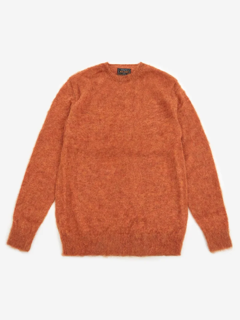 Image of Beams Plus Crew Stretch Mohair - Orange