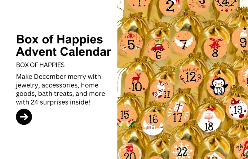 Box of Happies Advent Calendar with 24 Surprises Inside!