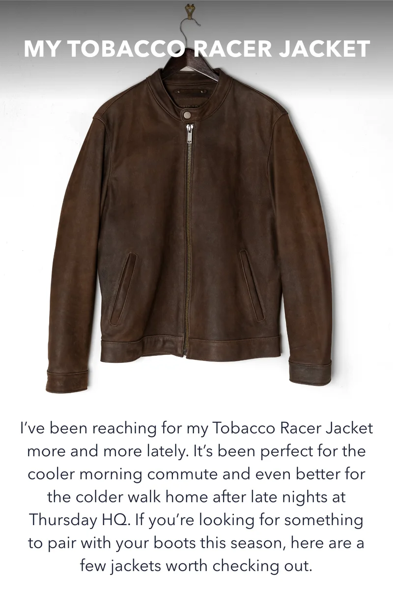 My Tobacco Racer Jacket