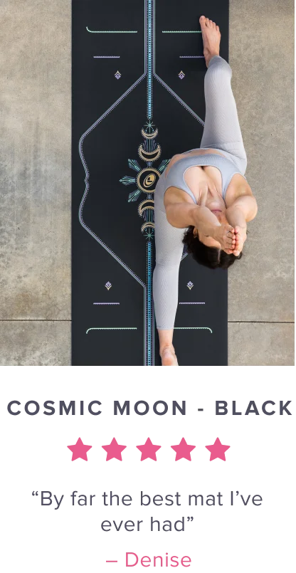 Liforme Cosmic Moon - Black Yoga Mat