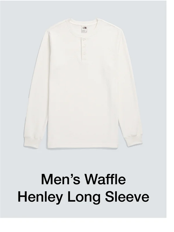 Men's Waffle Henley Long Sleeve
