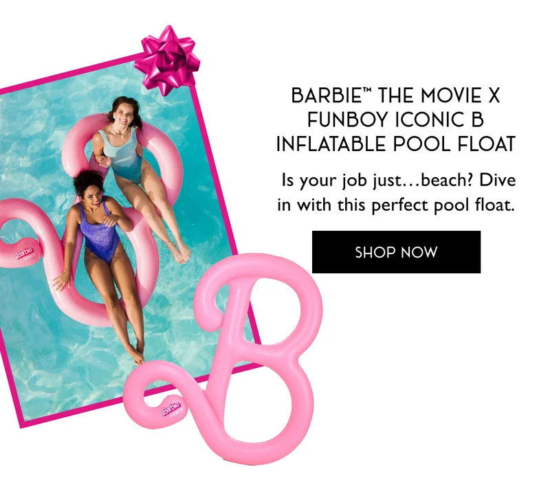 Barbie™ The Movie x FUNBOY Iconic B Inflatable Pool Float
