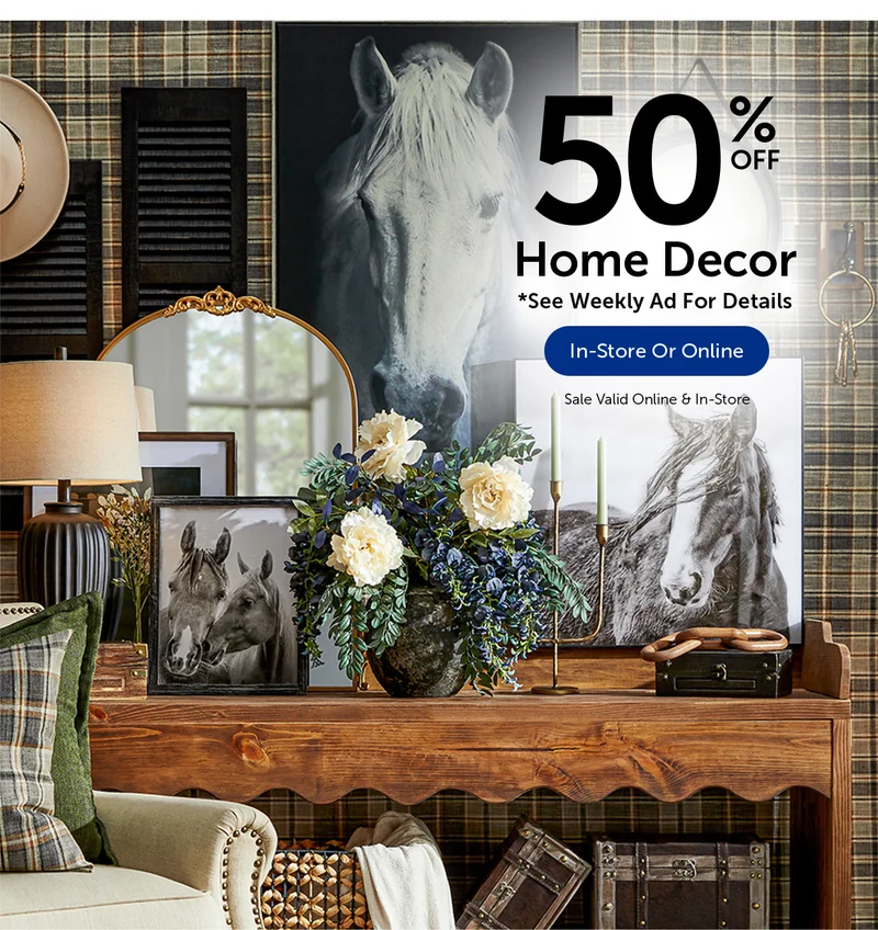50% Off Home Decor - Select Categories