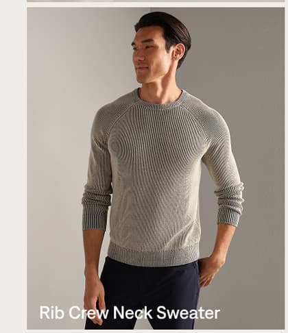 Rib Crew Neck Sweater
