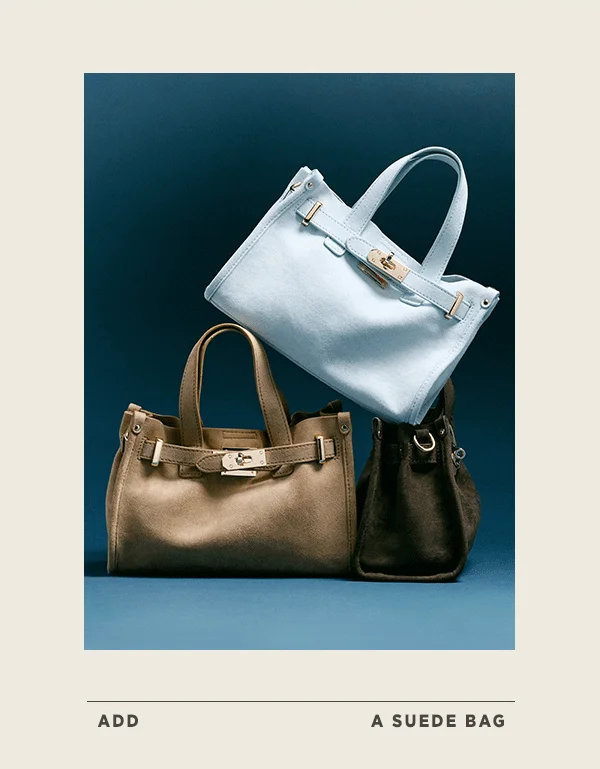 Add A Suede Bag