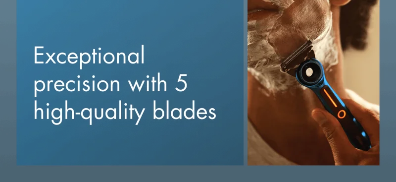 Exceptional precision with 5 high-quality blades