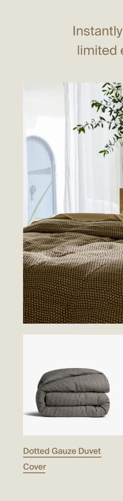 Dotted Gauze Duvet Cover