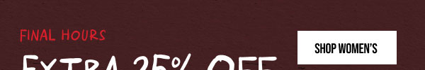 Extra 25% off Shop Women's