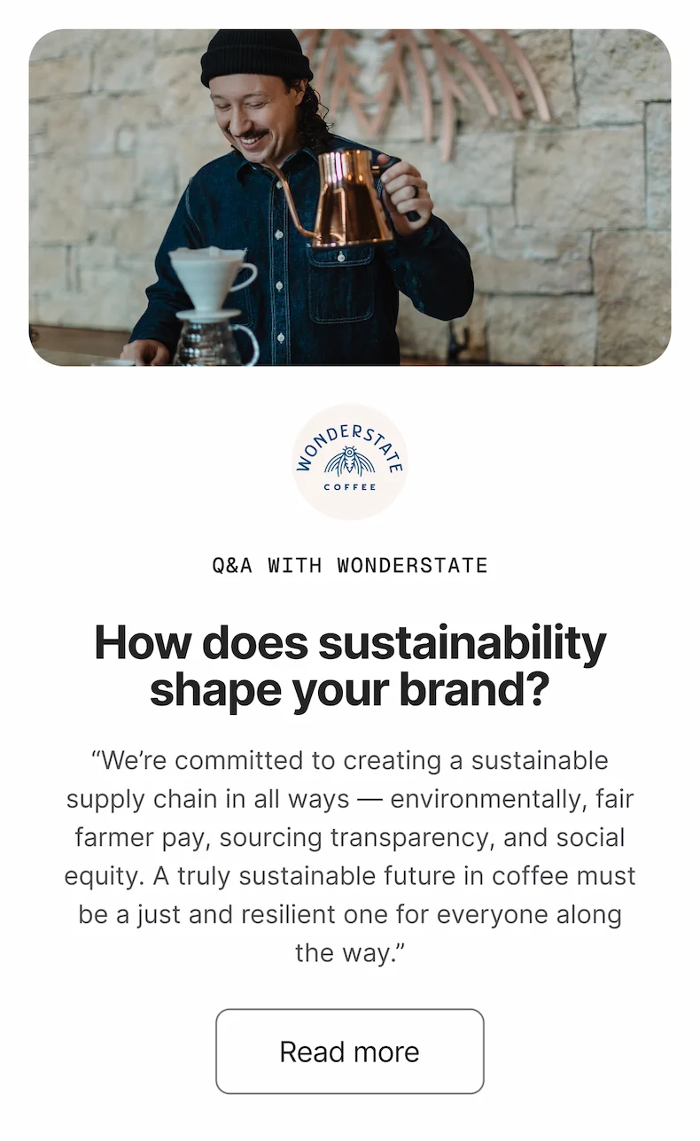 Q&A with Wonderstate. Read More