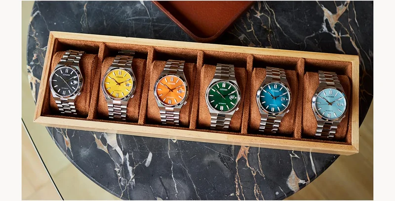 Powered by an automatic movement, each timepiece makes a strong impression and is perfect for everyday wear.