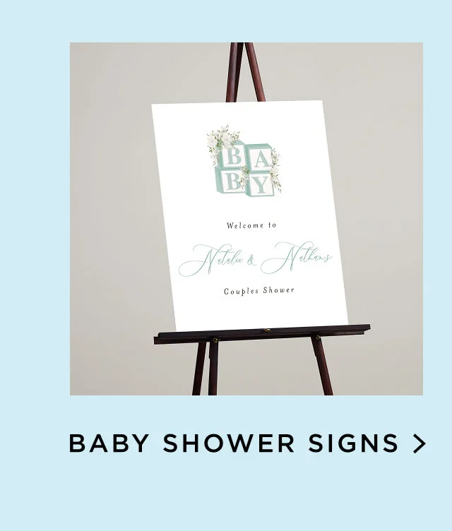 Baby Shower Signs