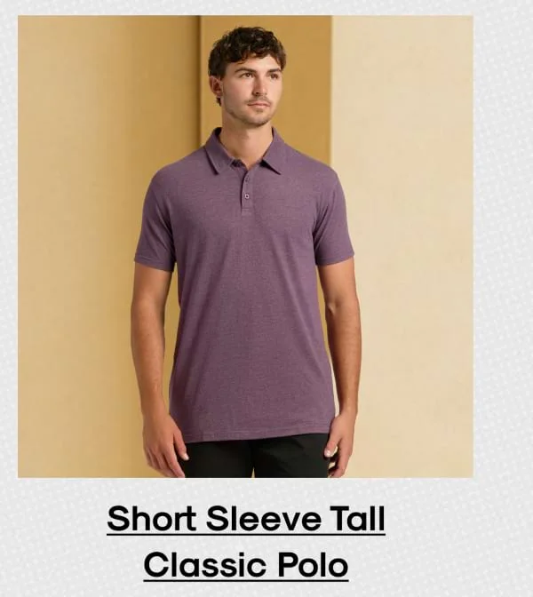 Short Sleeve Tall Classic Polo