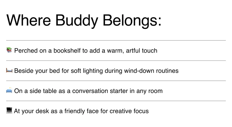 Where Buddy Belongs: