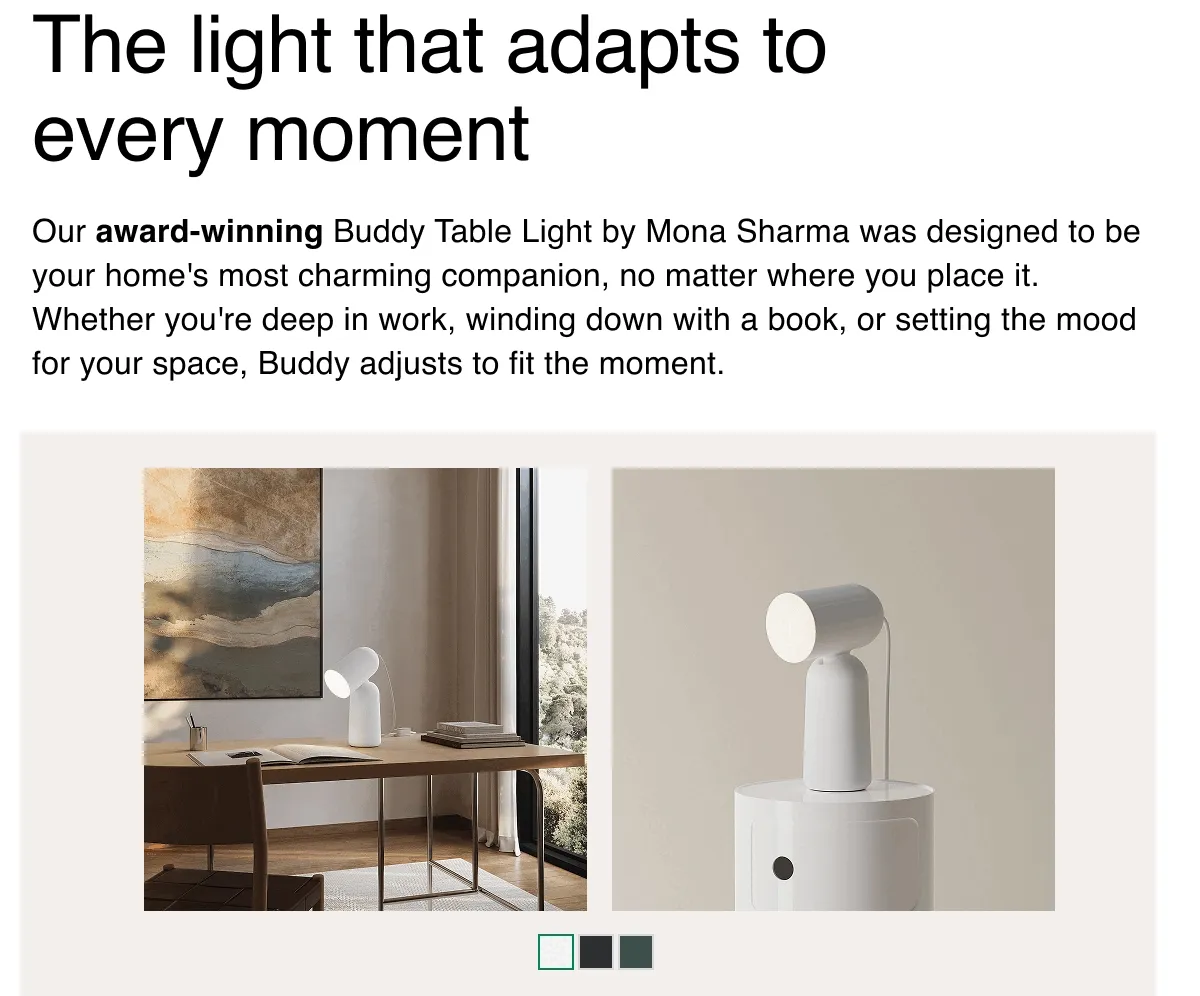 The light that adapts to every moment