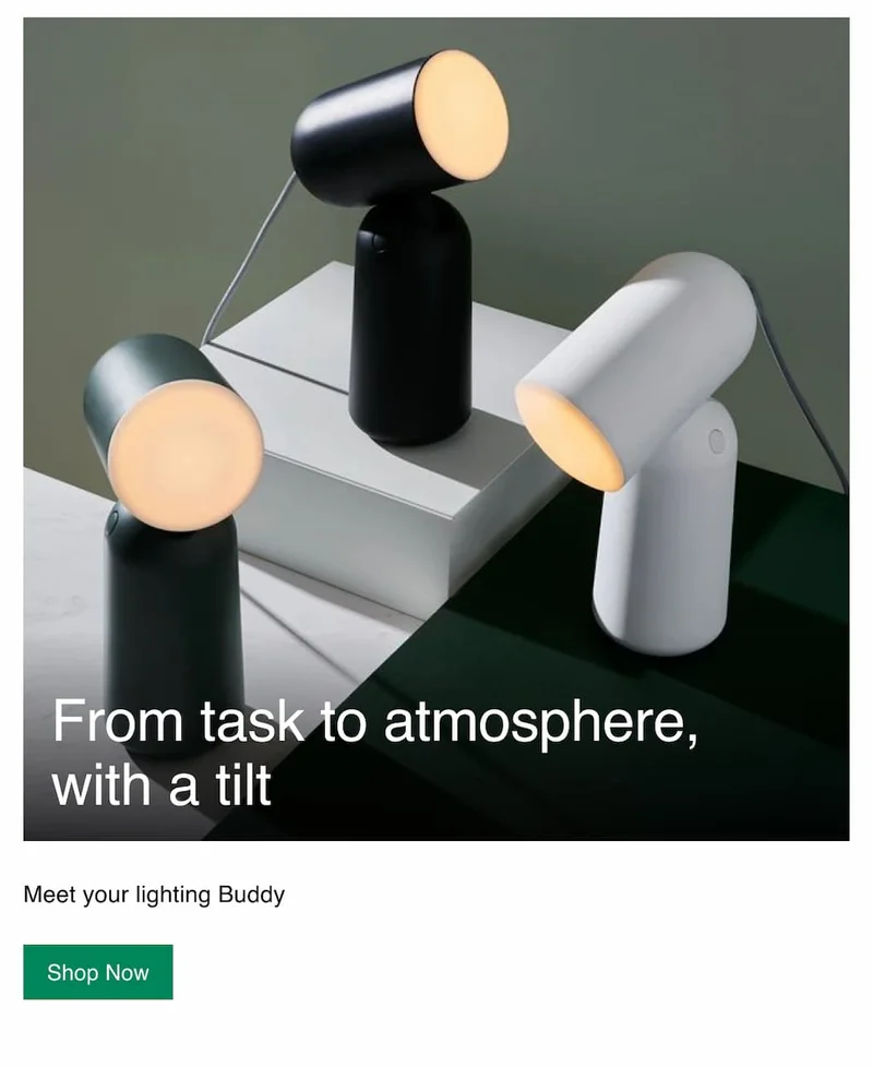 From task to atmosphere, with a tilt | Meet your lighting Buddy