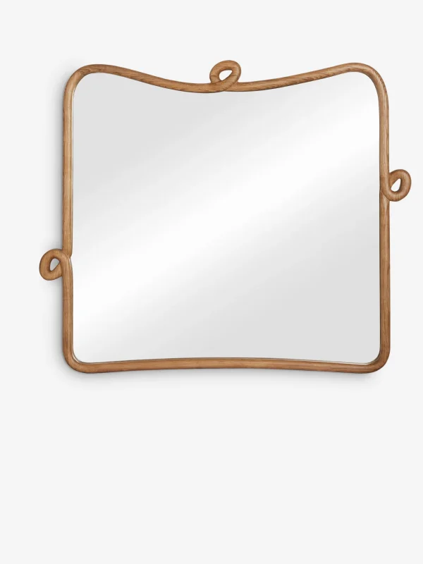 Shop Looped Wood Mantel Mirror