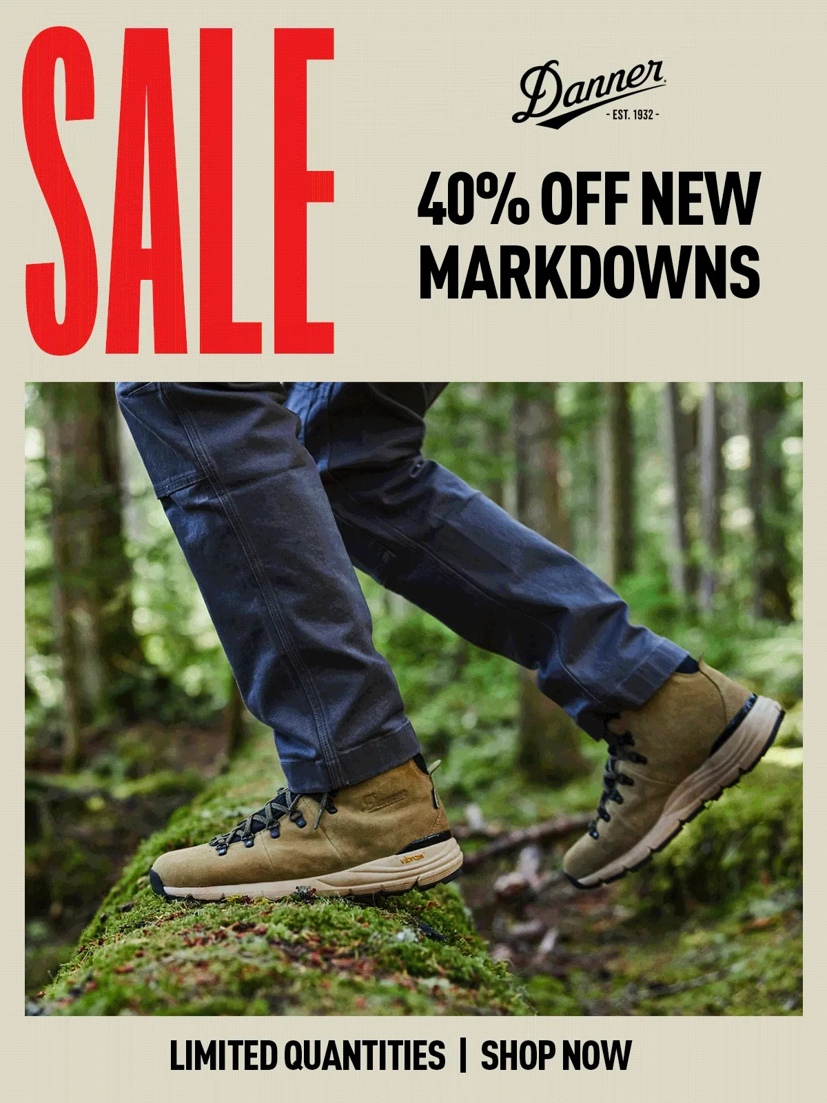 SALE — 40% Off New Markdowns — Limited Quantities