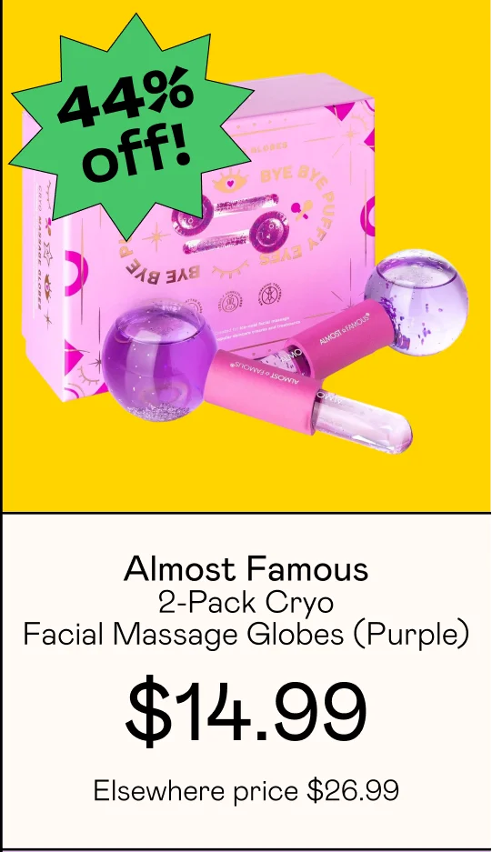 2-Pack Cryo Facial Massage Globes - Purple